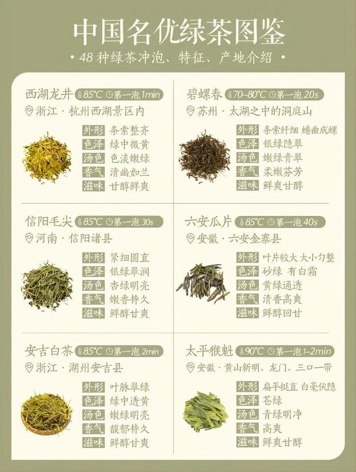 绿茶有多少种类
