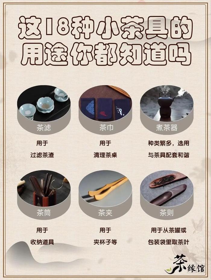 茶具中各种器具的用途是什么
